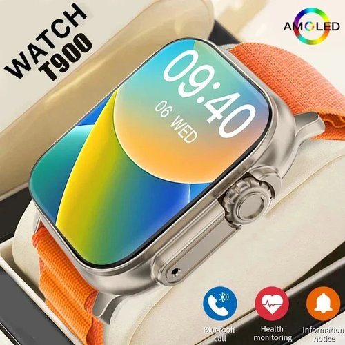 LAXASFIT T900Ultra Smartwatch Bluetooth Talk Smartwatch Message Alert
